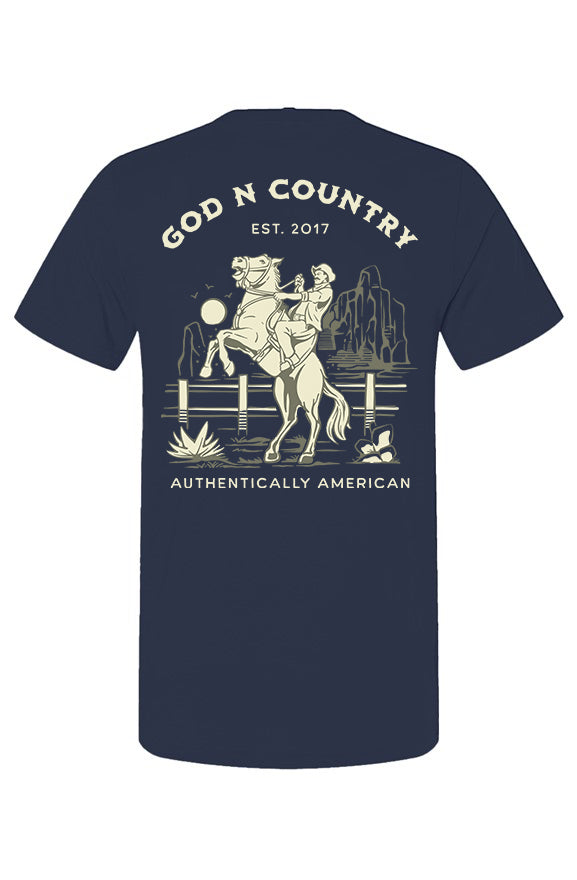 God N Country Cowboy Ranch Men's T-Shirt